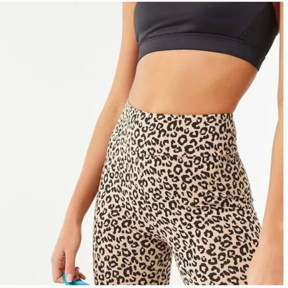 Forever 21 leopard biker shorts - Picture 2 of 3